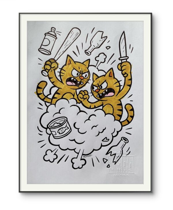 Cat Fight / Sketch