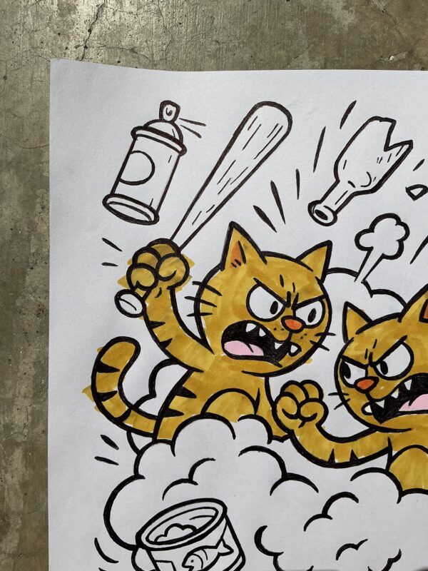 Cat Fight / Sketch - Image 3