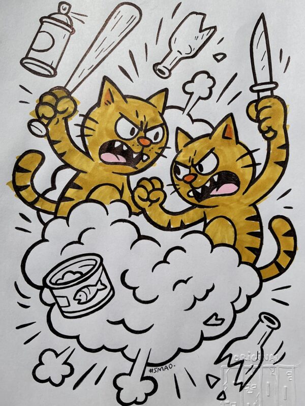 Cat Fight / Sketch - Image 5
