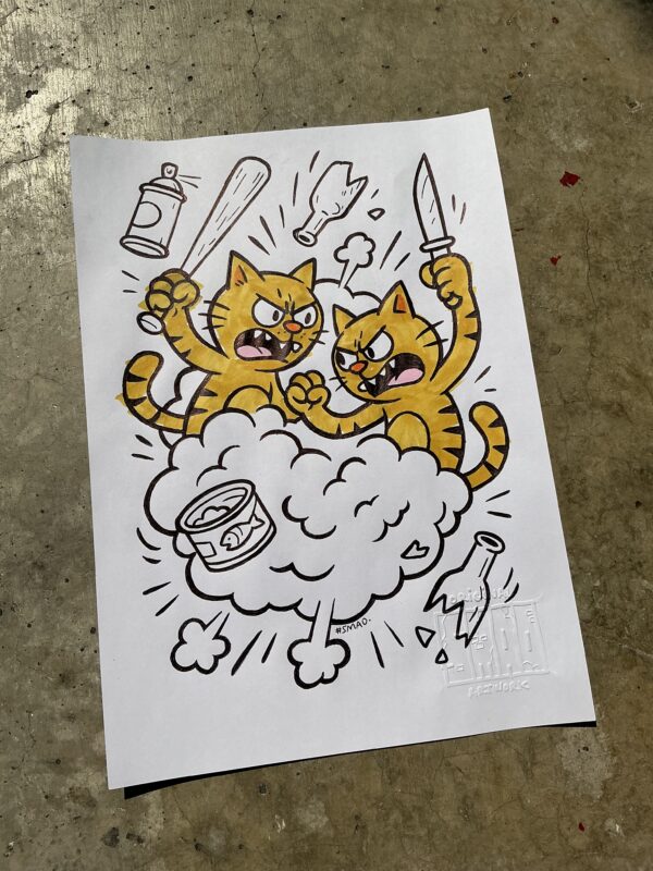 Cat Fight / Sketch - Image 9