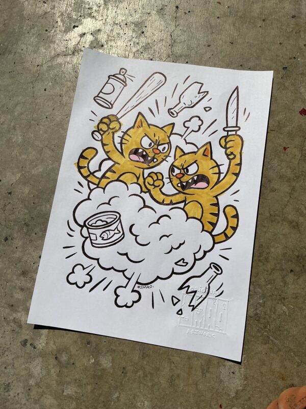 Cat Fight / Sketch - Image 10